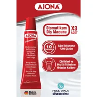 Ajona Stomaticum Florürlü Diş Macunu 3x25 ml