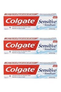 Colgate Sensitive Sensifoam Naneli Florürlü Diş Macunu 3x75 ml