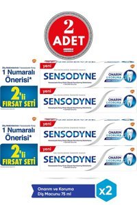 Sensodyne Onarım Ve Koruma Florürlü Diş Macunu 4x75 ml