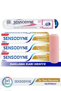 Sensodyne Tam Koruma Beyazlatıcı Florürlü Diş Macunu 3x50 ml