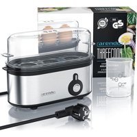 Arendo Threecook 3'lü 210 Watt Çelik Inox Yumurta Haşlayıcı