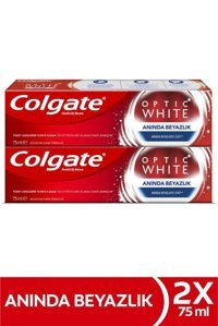 Colgate Optic White Naneli Organik Florürlü Diş Macunu 2x75 ml