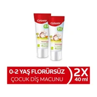 Colgate Doğal Meyve Tadında Organik Florürsüz Diş Macunu 2x40 ml