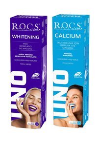 R.O.C.S. Uno Hızlı Beyazlatıcı Organik Florürsüz Diş Macunu 2x74 gr