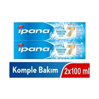 İpana Komple Bakım Naneli Florürlü Diş Macunu 2x100 ml