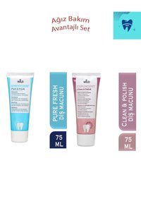 Depurdent Clean & Polish Anasonlu Organik Florürsüz Diş Macunu 75 + Emoform Pure Fresh Diş Macunu 75 ml