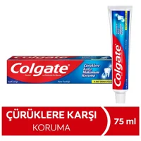 Colgate Çürüklere Karşı Naneli Florürlü Diş Macunu 75 ml