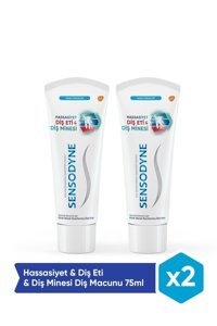Sensodyne Hassasiyet Diş Eti Diş Minesi Florürlü Diş Macunu 2x75 ml
