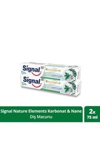 Signal Komple Bakım 8 Etki Karbonatlı Naneli Florürlü Diş Macunu 2x75 ml