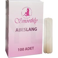 Smoothly Ahşap 100 Adet Ağda Spatulası