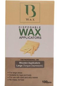 B-Wax Ahşap 100 Adet Ağda Spatulası