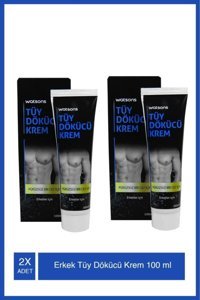 Watsons Tüm Ciltler İçin Koltuk Altı Bacak Genital Bölge Erkek Tüy Dökücü Krem 2x100 ml