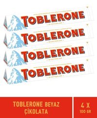 Toblerone Beyaz Çikolata 100 gr 4 Adet