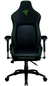 Razer Iskur 4D Ortopedik Suni Deri Oyuncu Koltuğu Siyah - Yeşil