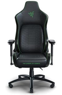 Razer Iskur XL 4D Ortopedik Suni Deri Oyuncu Koltuğu Siyah - Yeşil
