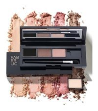 Faberlic Mono - Glam Team - Soğuk Pembe Nude Toz Mat Palet Göz Farı