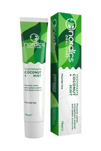 Nordics Hindistan Cevizli Naneli Organik Florürsüz Diş Macunu 75 ml