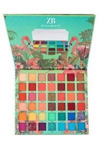 Zeynabeauty Flamingo Holiday 42 Renk Toz Işıltılı - Mat Far Paleti