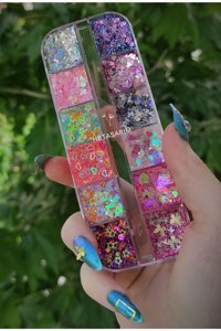 Hb Tasarım 3 Krem Glitter Palet Far Paleti
