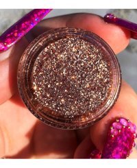 Hb Tasarım Kahve Sim Toz Simli Glitter Tekli Göz Farı
