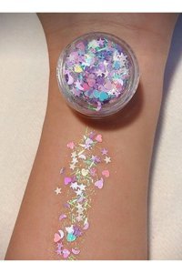 Hb Tasarım Parlak Sim Toz Glitter Tekli Göz Farı