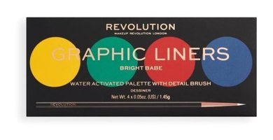 Revolution Graphic Liners Bright Babe Toz Işıltılı - Mat Far Paleti