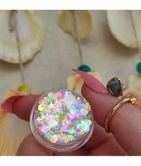 Serashine Şefaff Yansımalı & Kalpli Toz Simli Glitter Göz Farı