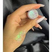 Hb Tasarım Beyaz Yansıma Toz Simli Glitter Tekli Göz Farı