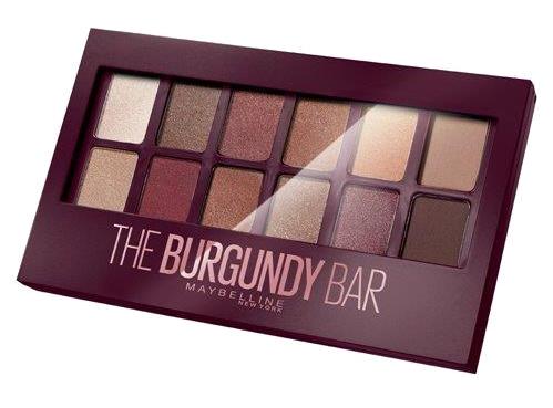 Maybelline New York The Burgundy Bar Eyeshadow Toz Işıltılı - Mat Far Paleti