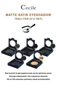 Cecile 705-706-707-708-709 Toz Mat Tekli Göz Farı
