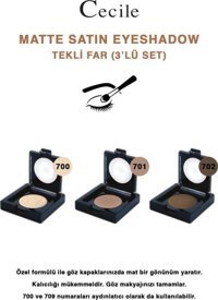 Cecile 700-701-702 Toz Mat Tekli Göz Farı