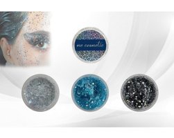 Serashine 3'lü Jel Simli Glitter Tekli Göz Farı
