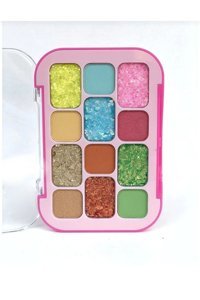 Aster Beauty 12 Renk Toz Glitter Palet Göz Farı