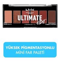 Nyx Professional Ultımate Edıt Petıte Shadow Palette - Warm Neutrals Toz Mat Far Paleti