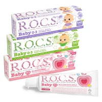 Rocs Baby Ihlamurlu Elmalı ve Papatyalı Florürsüz 0-3 Yaş Çocuk Diş Macunu 3x35 ml