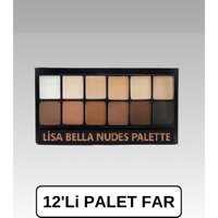 Lisabella Professional Make-Up 12 Li Far Paleti 012 Toz Mat Far Paleti