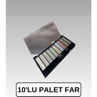 Lisabella Professional Make-Up 10 Lu Far Paleti 010 Toz Işıltılı - Mat Far Paleti