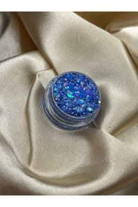 Tolstoy Midnight Blue Toz Simli Glitter Tekli Göz Farı