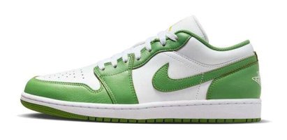 Nike Air Jordan 1 Low SE HF4823-100 Bağcıklı Erkek Günlük Ayakkabı Yeşil