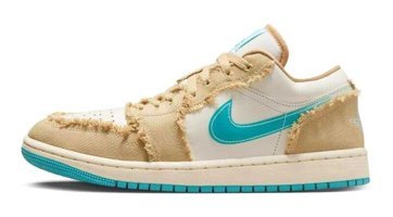 Nike Air Jordan 1 Low SE HF4983-252 Bağcıklı Kadın Günlük Ayakkabı Pudra