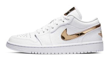 Nike Air Jordan 1 Low SE CZ4776-100 Bağcıklı Kadın Günlük Ayakkabı Gold