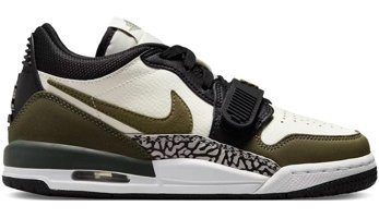 Nike Air Jordan Legacy 312 Low CD9054-120 Bağcıklı-Cırtlı Çocuk Günlük Ayakkabı Haki