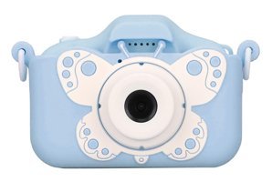 Gowenıc Sevimli Kelebek Mini Full HD Kompakt Dijital Fotoğraf Makinesi Mavi