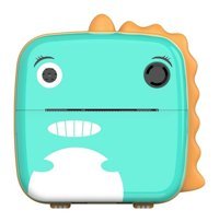 Mengtuo Sevimli Dinozor Mini Full HD Kompakt Dijital Fotoğraf Makinesi Pembe-Yeşil