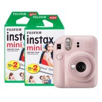 Fujifilm Instax Mini 12 Şipşak Mini Full HD Kompakt Dijital Fotoğraf Makinesi Pembe + 40 Adet Fotoğraf Filmi