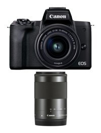 Canon Eos M50 15-45 mm 4K DSLR Dijital Fotoğraf Makinesi Siyah