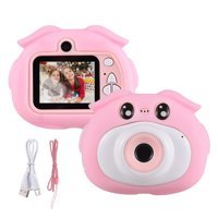 Tignapoo Domuz Mini Full HD Kompakt Dijital Fotoğraf Makinesi Pembe