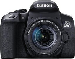 Canon Eos 850D 18-55 mm 4K DSLR Dijital Fotoğraf Makinesi Siyah