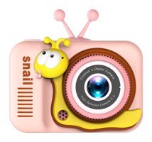 Mengtuo Sevimli Salyangoz Mini Full HD Kompakt Dijital Fotoğraf Makinesi Pembe