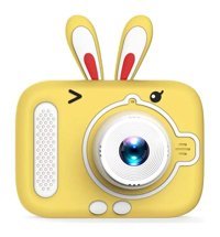 Tuomeng Sevimli Sevimli Tavşan Şipşak Mini Full HD Kompakt Dijital Fotoğraf Makinesi Sarı